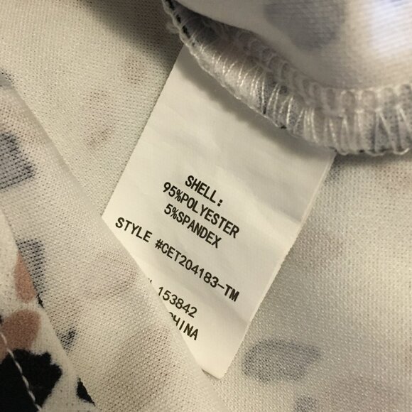 MELLODAY Cheetah Print Ruched Half Sleeve Top - 2X - Picture 9 of 15